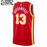 Maillot NBA Atlanta Hawks Bogdan Bogdanovic 13 Nike 2022-23 Icon Edition Rouge Swingman - Enfant